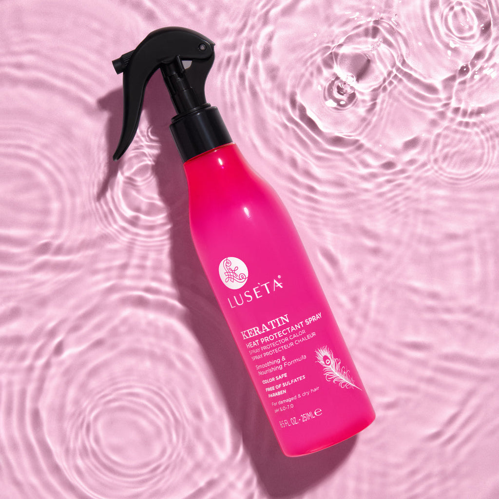 LUSETA Keratin Heat Protectant Spray Color Safe 251 ml