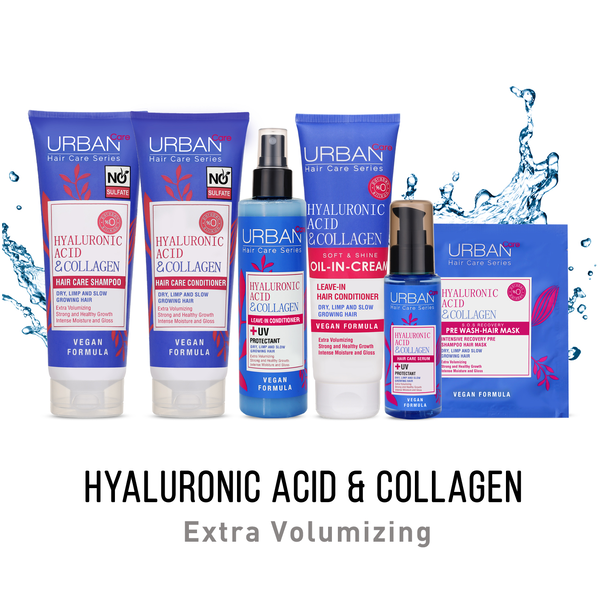 URBAN CARE Hyaluronic Acid & Collagen SOS Recovery PreShower Hair Care Aegean Vibe