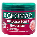 GEOMAR Emollientes Thalasso Scrub, Deep Renewal of the Skin, New Skin Effect, with Sea Salt, Strawberries and Dead Sea Trace Elements, Made in Italy, 600 g