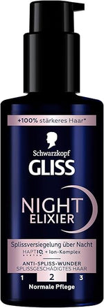 Schwarzkopf Gliss Night Elixier Anti-Spliss Wunder Hair Serum 100 ml