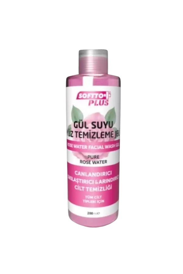 SOFTTO PLUS Rose Water Facial Cleansing Gel 200 ml - Aegean Vibe