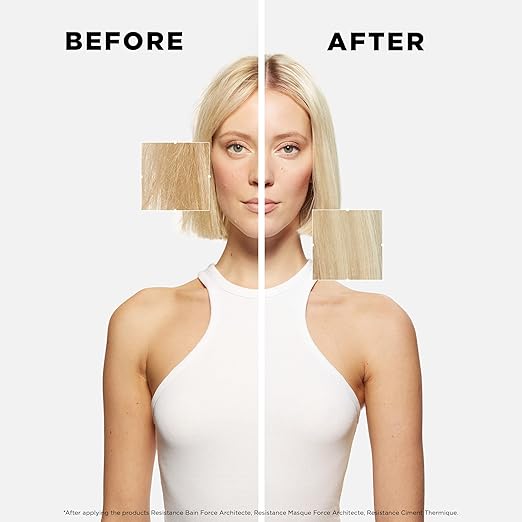 Kérastase Resistance Hair Milk for Damaged Hair, with Anti-Split Ends Effect for Healthy Hair, Ciment Thermique Heat Protection, Resistance, 150 ml