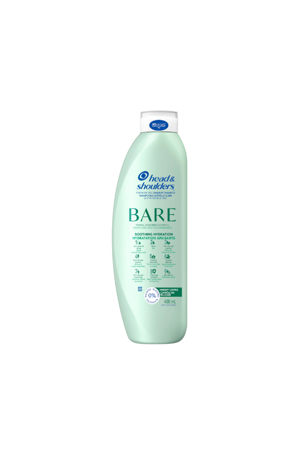 Head & Shoulders Bare Pure Clean, Sulphate-Free, Silicone-Free, Anti-Dandruff Shampoo, 400 ml