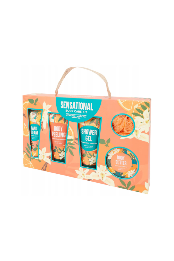 Sensational Body Care Kit Body Peeling & Hand Cream& Shower Gel