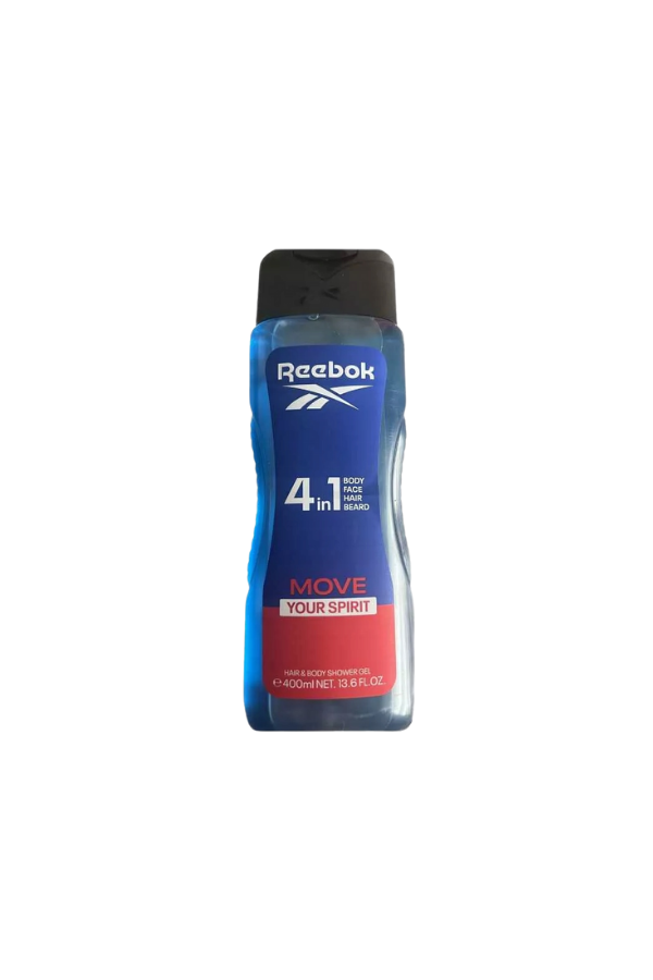 Reebok 4in1 Move your Spirit Body Face Hair Beard Shower Gel 400 ml
