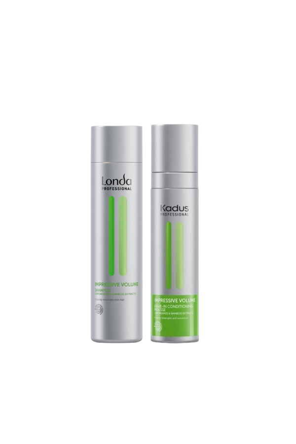 Londa Professional Impressive Volume Shampoo 250ml +Leave-in Conditioning Mousse 200 ml - Aegean Vibe