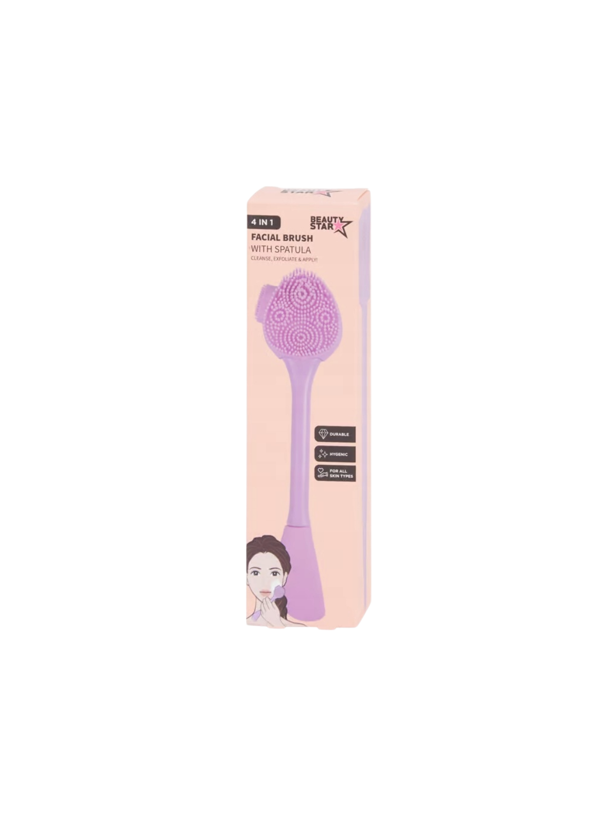 4-in-1 Silicone Facial Brush & Spatula – Exfoliate, Cleanse, Apply