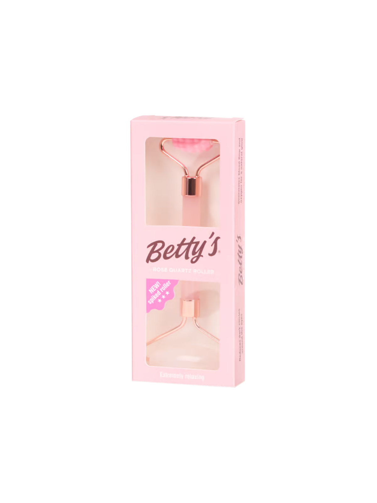 Betty’s Rose Quartz Facial Roller – Dual-Headed Relaxation Tool