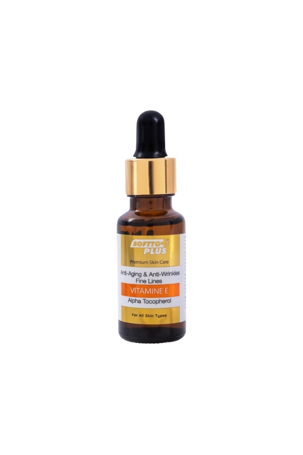 SOFTTO PLUS Anti-Aging & Anti-Wrinkles Fine Lines Vitamin E Anti-Oxidan Hair & Skin & Nail Care Oil 20 ml