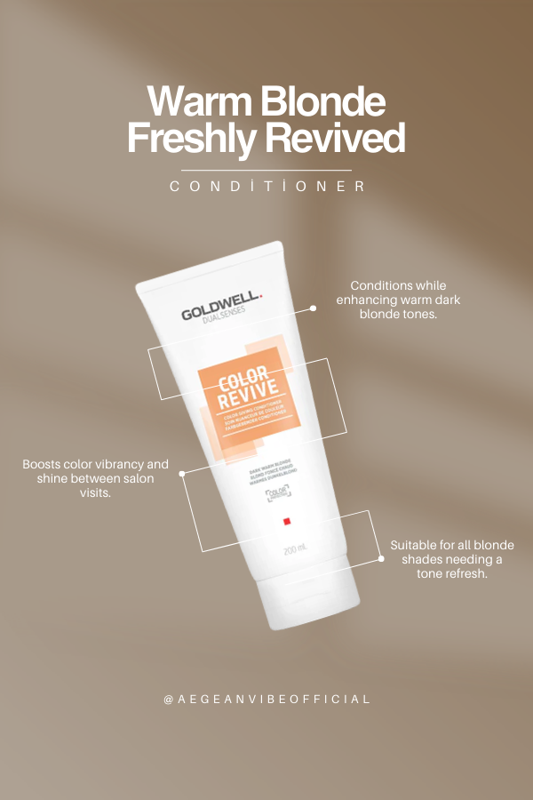GOLDWELL Dualsenses Color Revive Colouring Conditioner Warm Dark Blonde for All Blonde Shades 200 ml