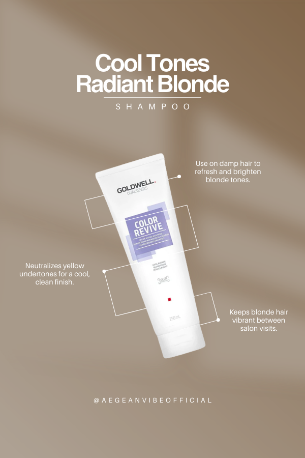 GOLDWELL Dualsenses Color Revive Cool Light Blonde Shampoo 250 ml – Pure Radiant Blonde