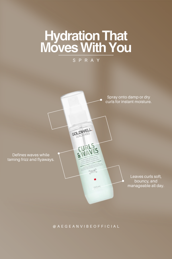 GOLDWELL Dualsenses Curls & Waves Hydrating Serum Spray 150 ml – Moisture & Definition for Curls