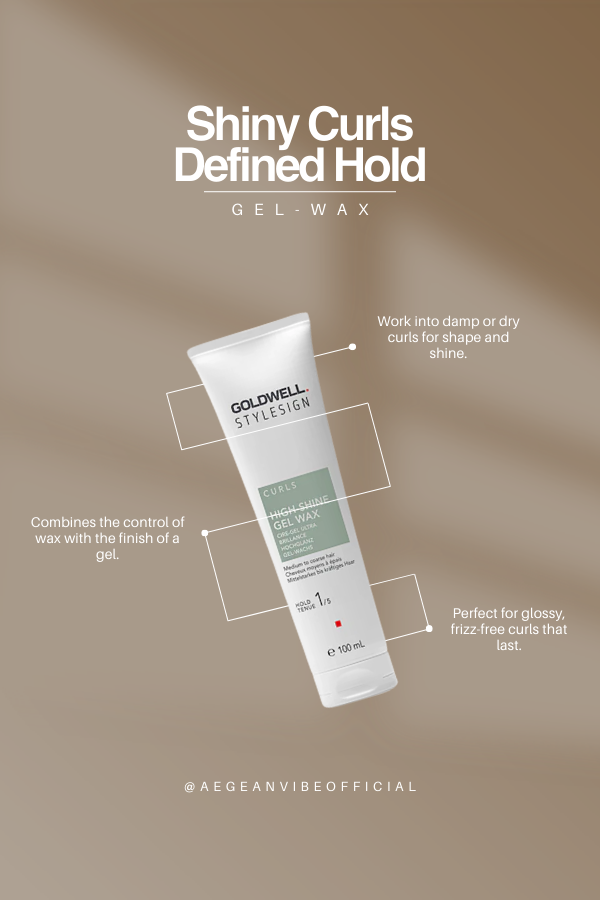 Goldwell StyleSign Curls High-Shine Gel Wax 100 ml – Definition & Brilliant Shine for Curls