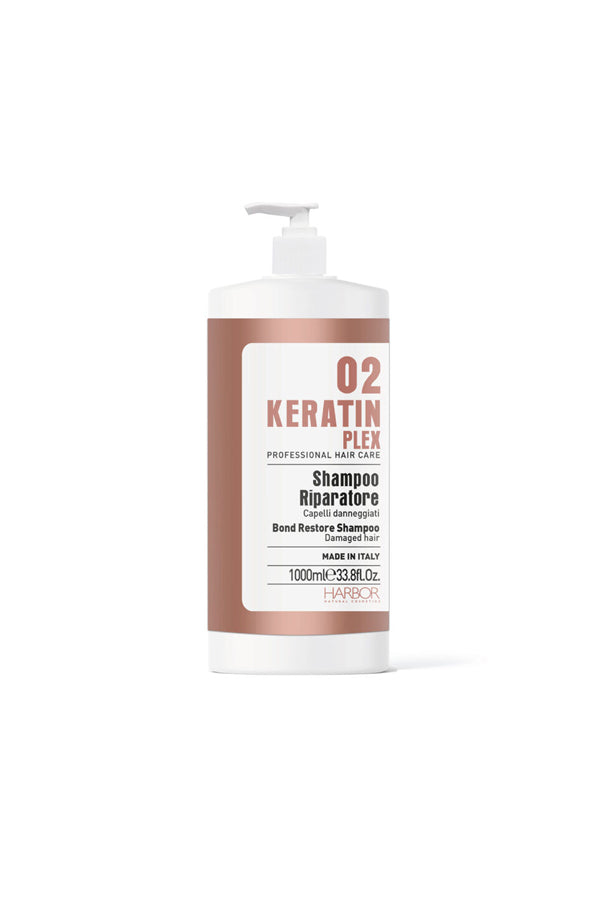 Harbor 02 Keratin Plex Bond Restore Shampoo for Damaged Hair 1000 ml