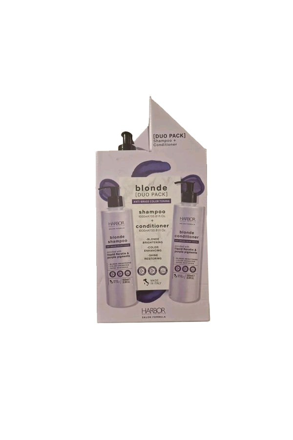 Harbor Salon Formula Blonde Duo Pack – Shampoo & Conditioner for Blonde Hair