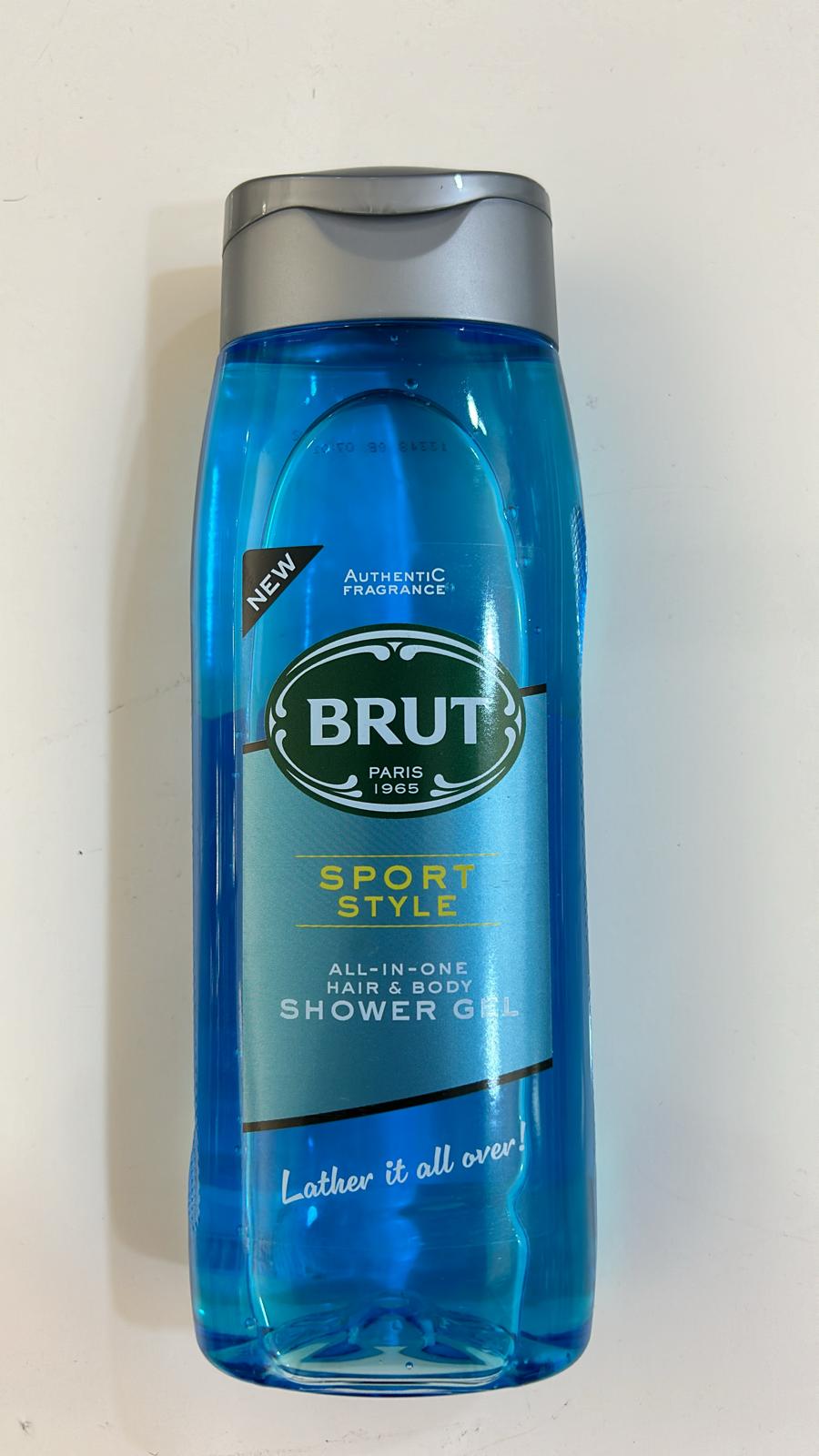 Brut Sport Style ALL-IN-ONE Shower gel for Hair & Body | Body Wash for Men| Authentic Fragrance 500ml