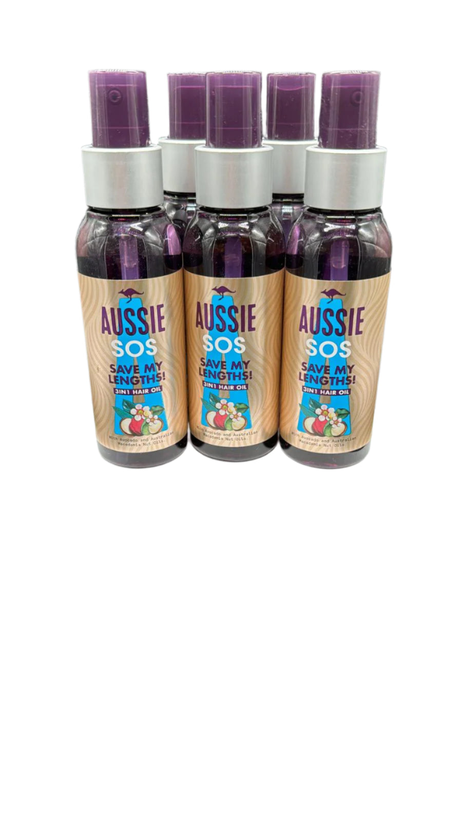 Aussie Sos Save My Lenghts 3in1 Hair Oil 100 ml X 5