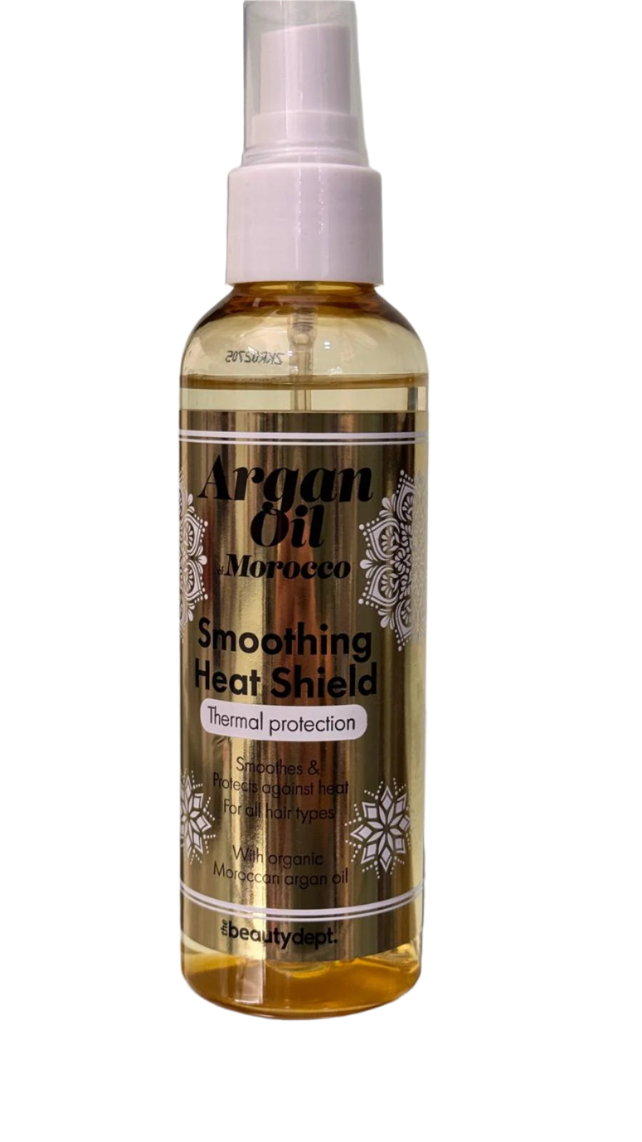 The BeautyDept. Morocco Organic Argan Oil Smoothing Heat Shield Thermal Protection for all Hair Types 140 ml