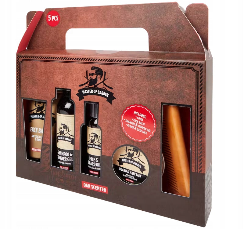 master of barber set oak scented