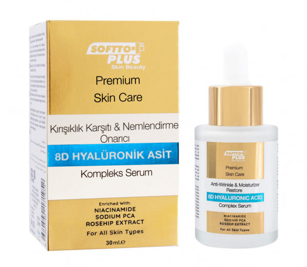 SOFTTO PLUS Anti-Wrinkle & Moisturizing 8d Hyaluronic Acid Complex Serum 30 ml