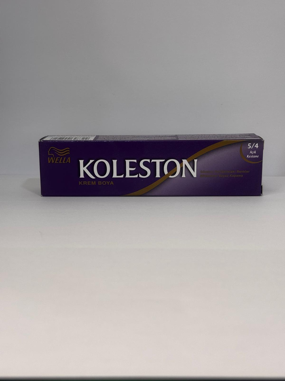 Wella Koleston Permanent Hair Color 5/4 Light Brown Red