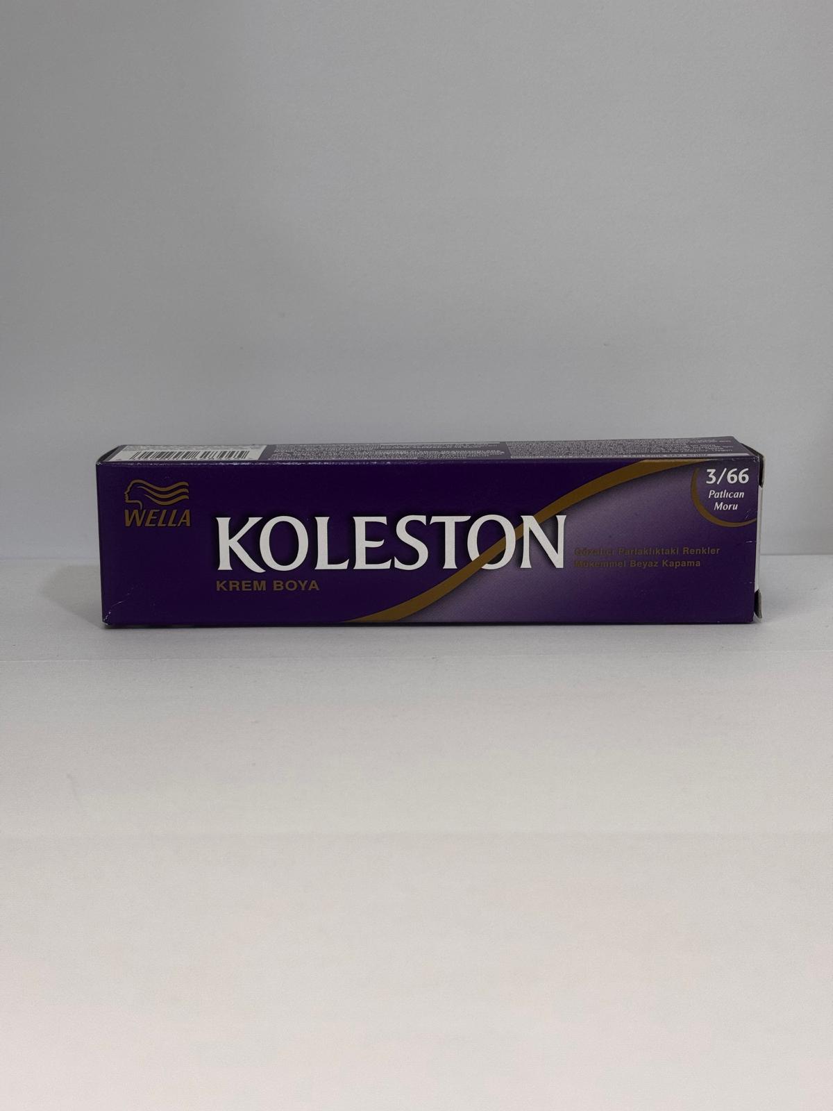 Wella Koleston Permanent Hiar Color 3/66 Dark Brown Intense Red 50ml