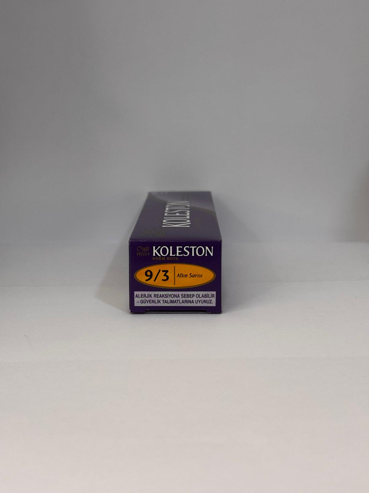 Wella Koleston Permanent Hair Color 9/3 Very Light Golden Blonde 50ml