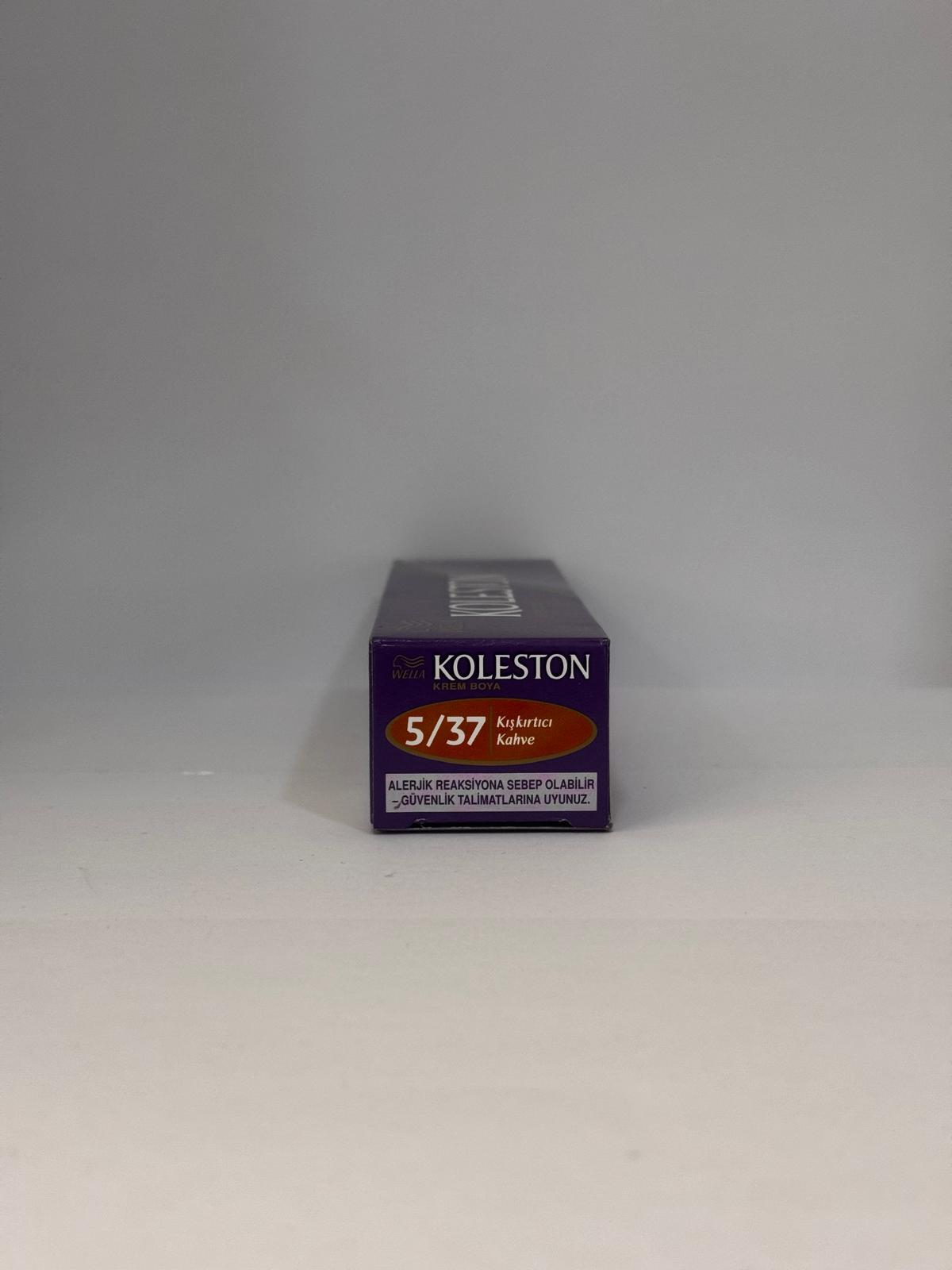 Wella Koleston Permanent Hair Color 5/37 Medium Brown Red