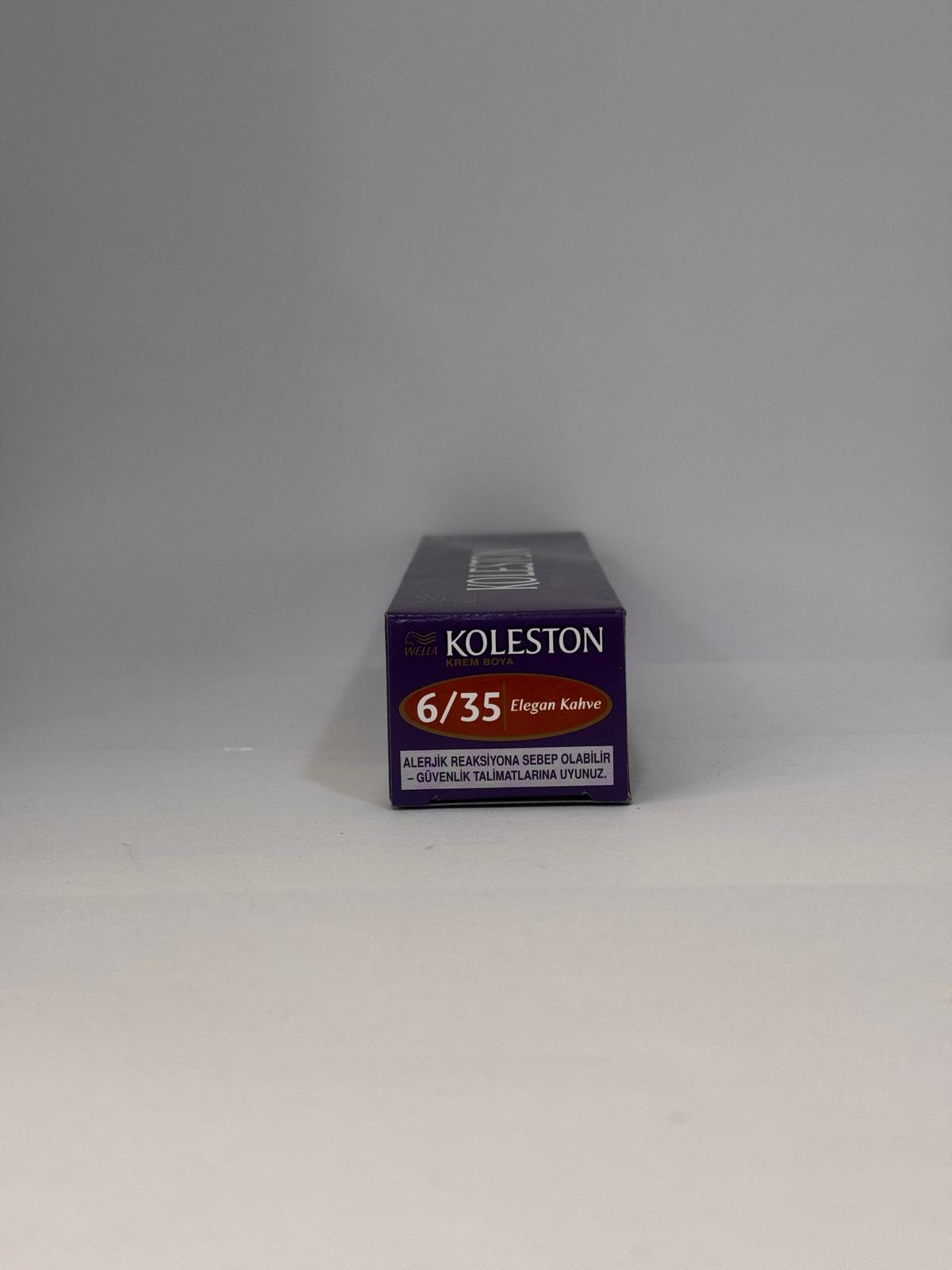 Wella koleston Permanent Hair Color  6/35 Dark Blonde Red 50ml