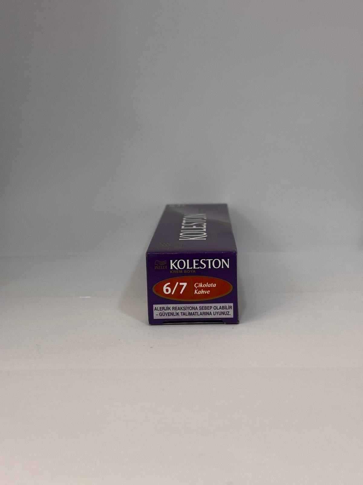 Wella Koleston Permanent Hair Color 6/7 Dark Blonde  (Chocolate Coffee)50ml