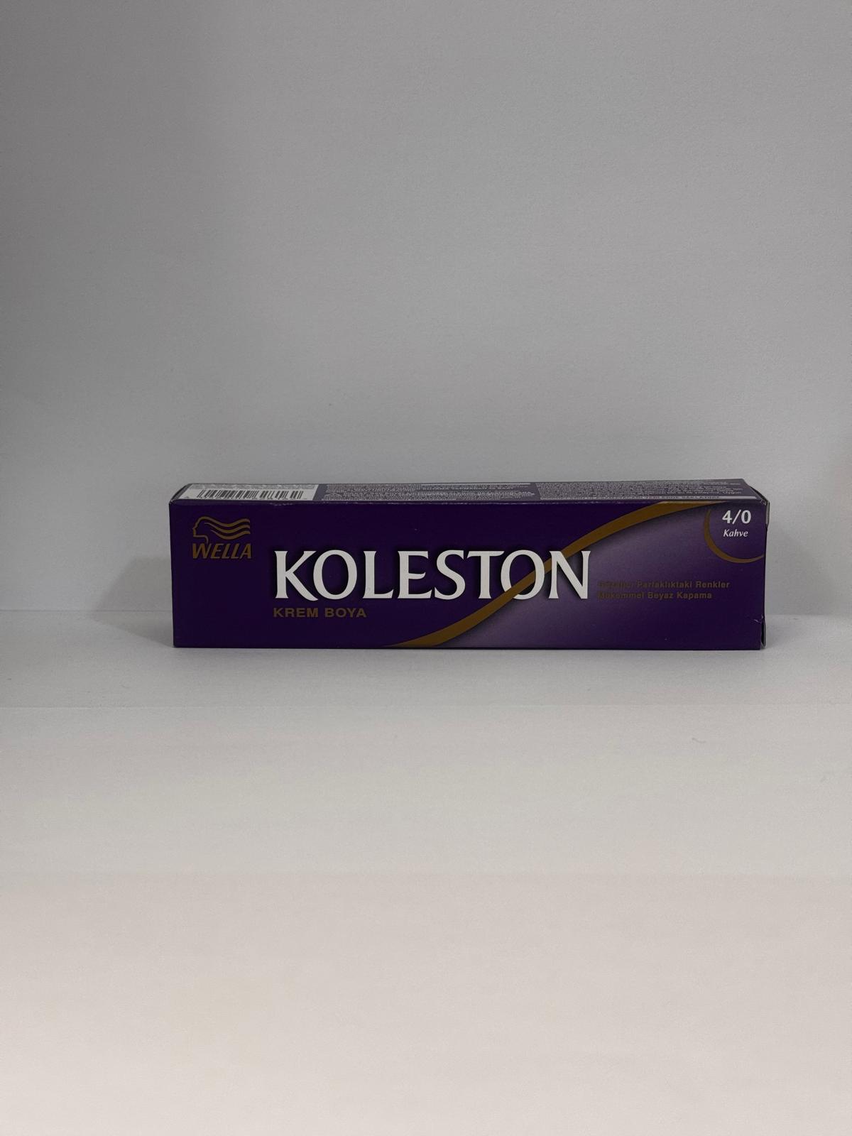Wella Koleston Permanent Cream Hair Dye 4/0 Brown 50 ml