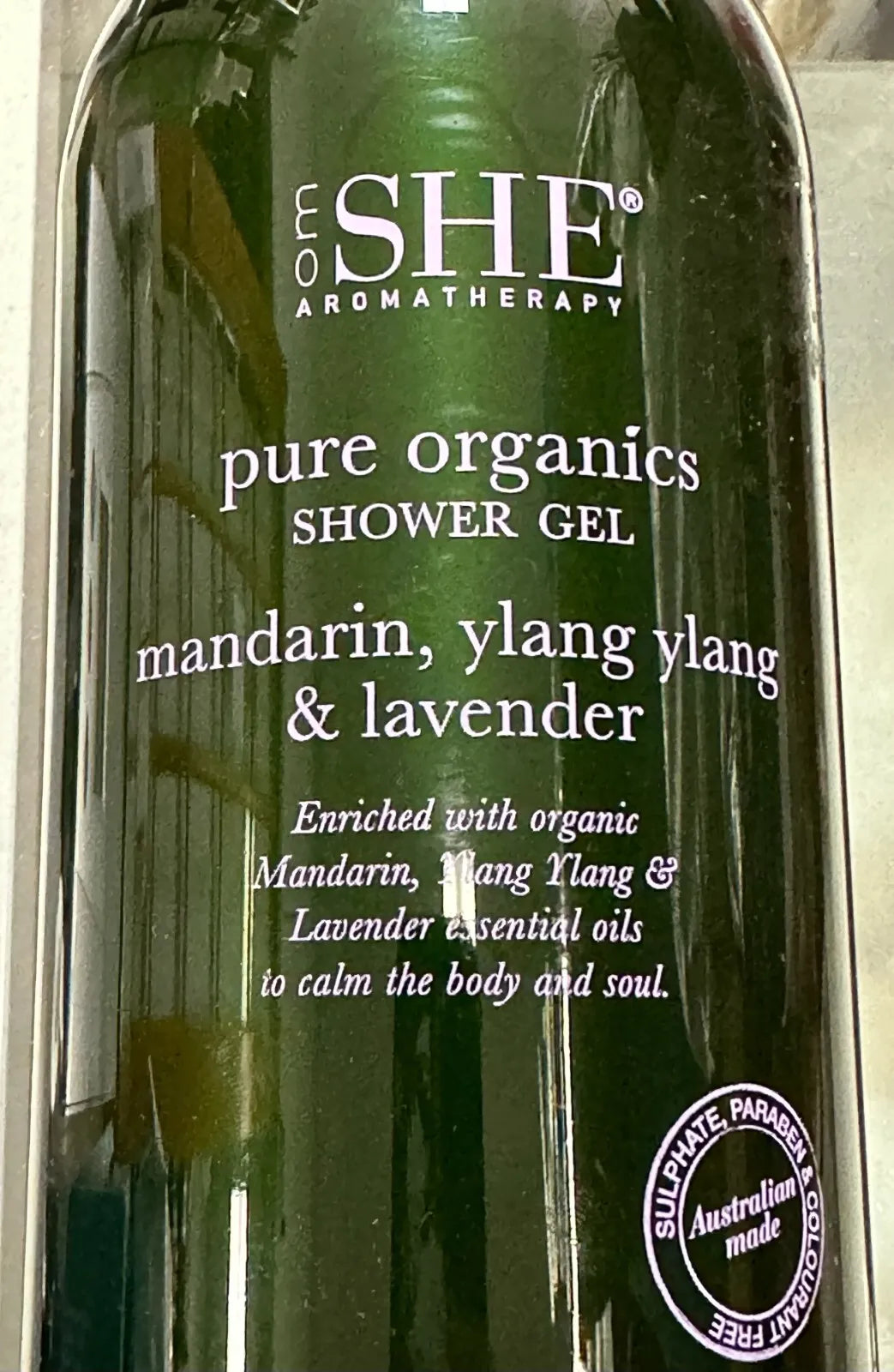 OM SHE Aromatherapy Mandarin Ylang Ylang Lavender Shower Gel 1000 ml