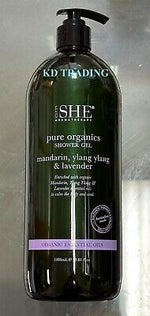 OM SHE Aromatherapy Mandarin Ylang Ylang Lavender Shower Gel 1000 ml