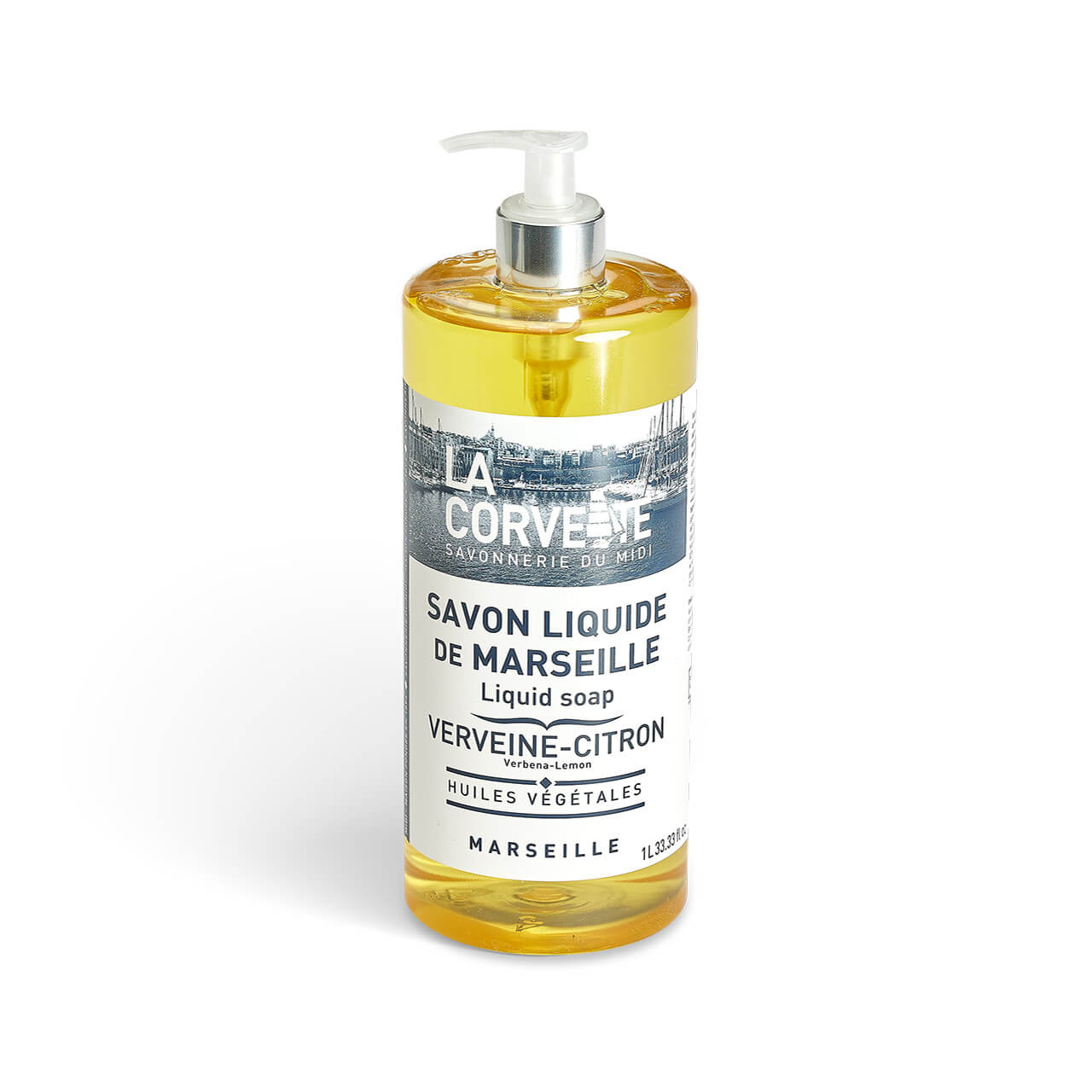 La Corvette Savon liquide de Marseille VERBENA-LEMON Liquid Soap 1000 ml