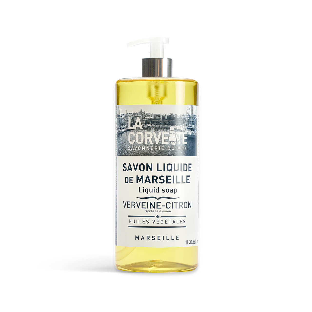 La Corvette Savon liquide de Marseille VERBENA-LEMON Liquid Soap 1000 ml