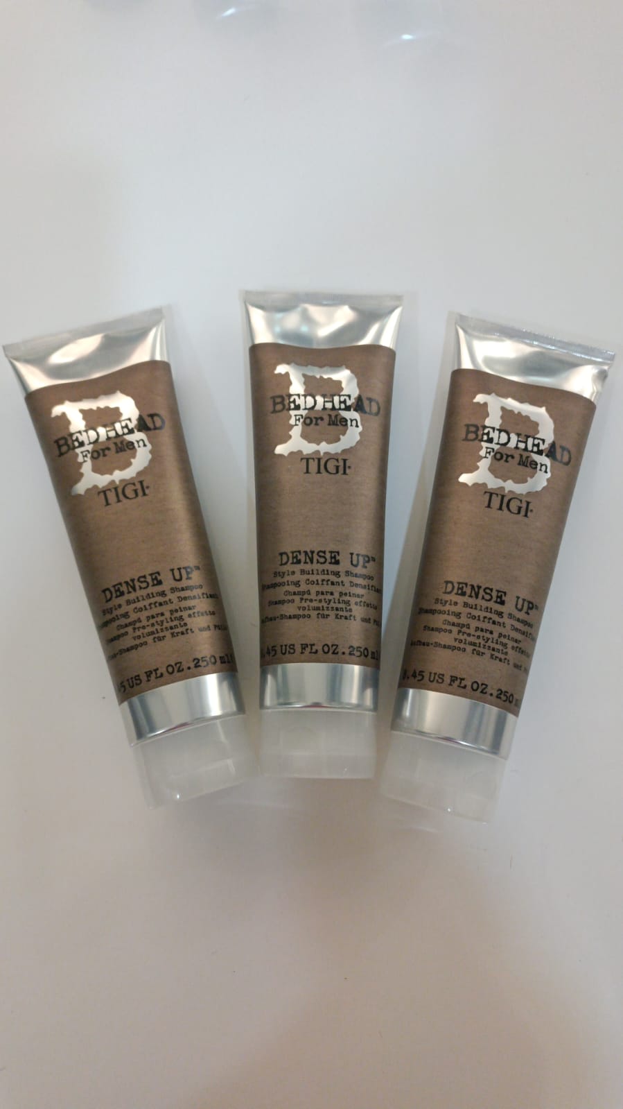 Tigi Bed Head For Men Dense Up Style Building Shampoo 250 ml x3 - Aegean Vibe