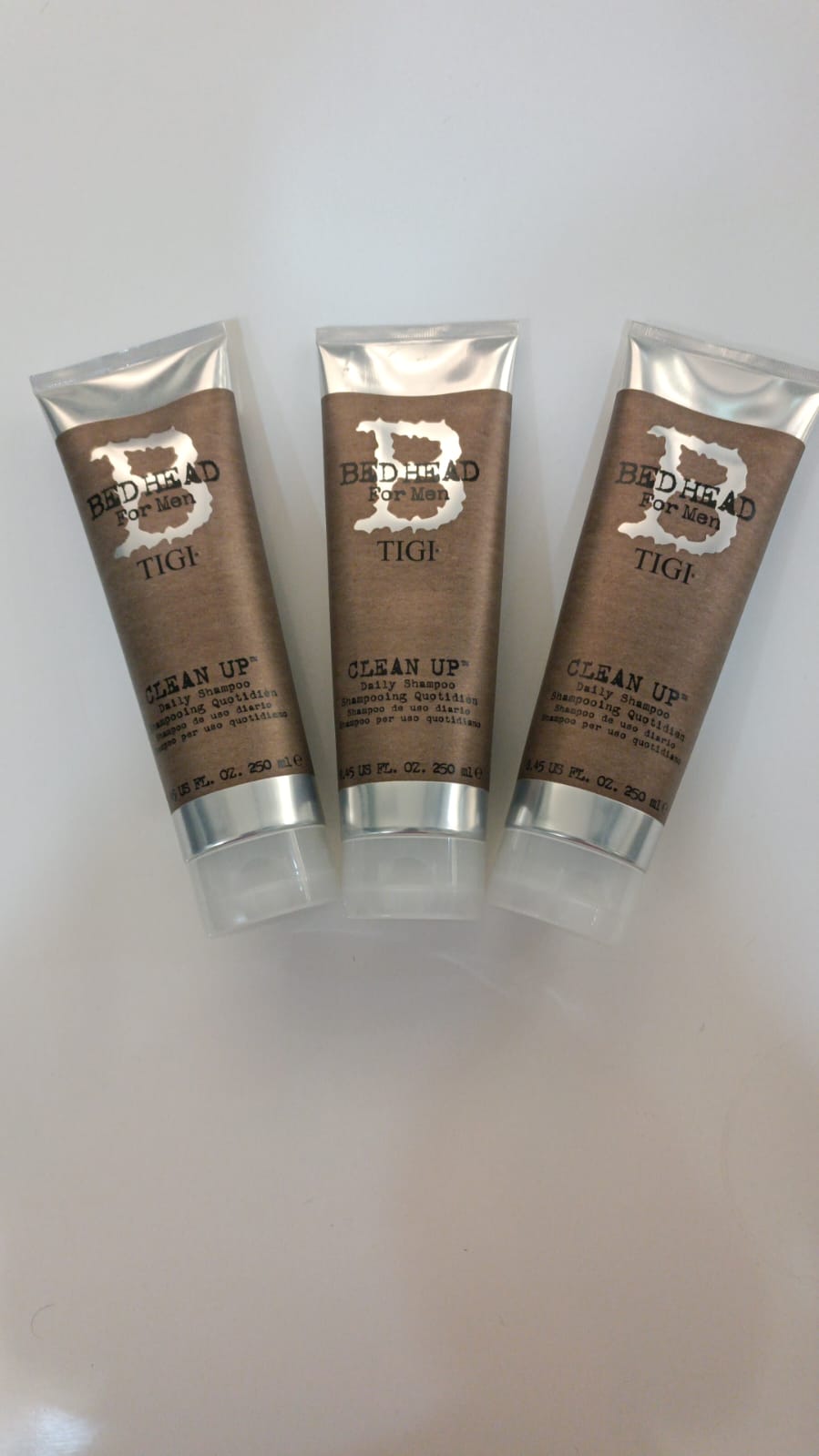 Tigi Bed Head For Men Clean Up Daily Shampoo 250 ml x3 - Aegean Vibe