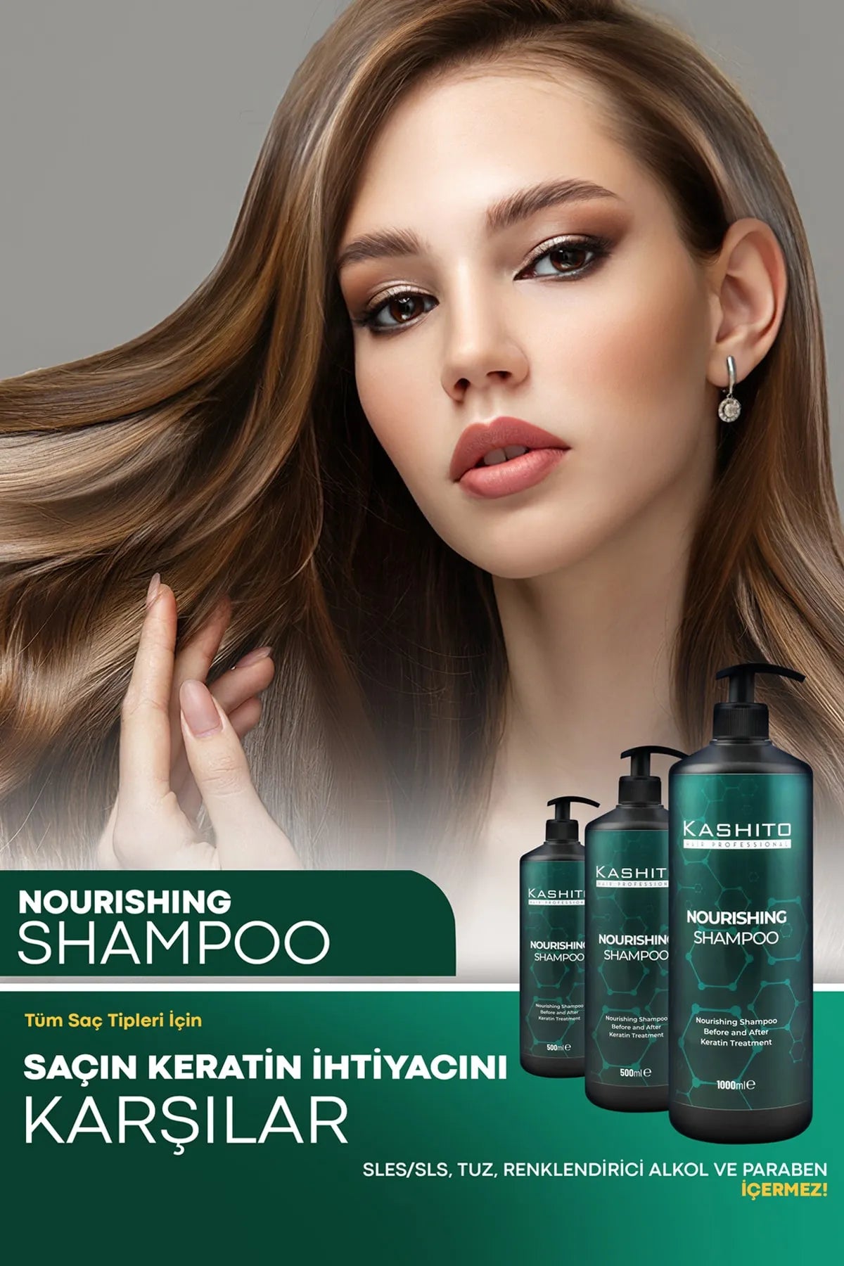 KASHITO Nourishing Keratin Care Shampoo 1000 ml - Aegean Vibe