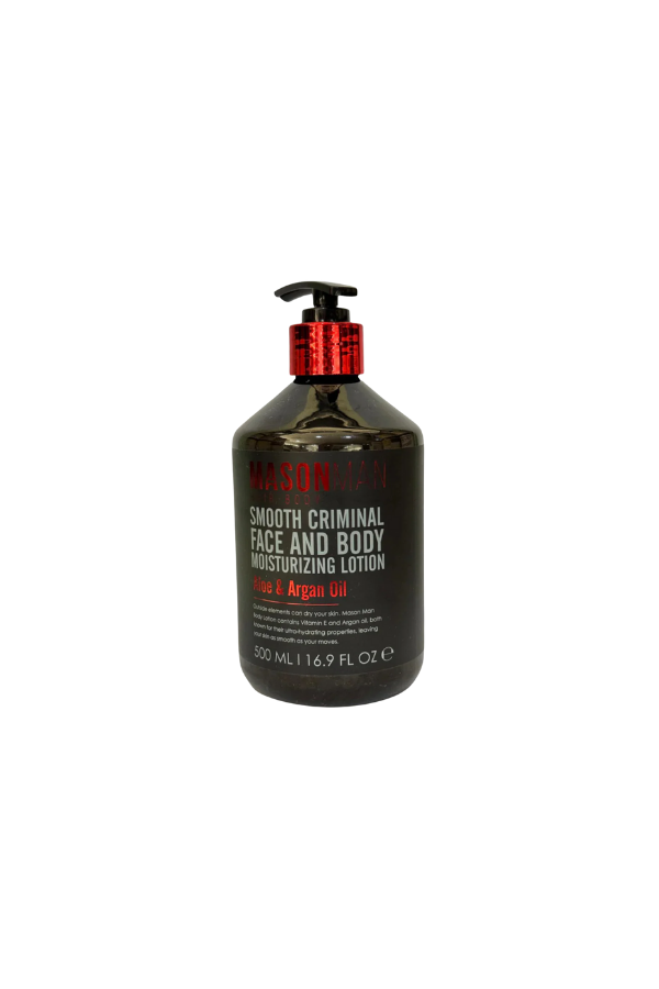 Mason Man Hair Body Face Moisturizing Lotion with Aloe & Argan Oil 500 ml