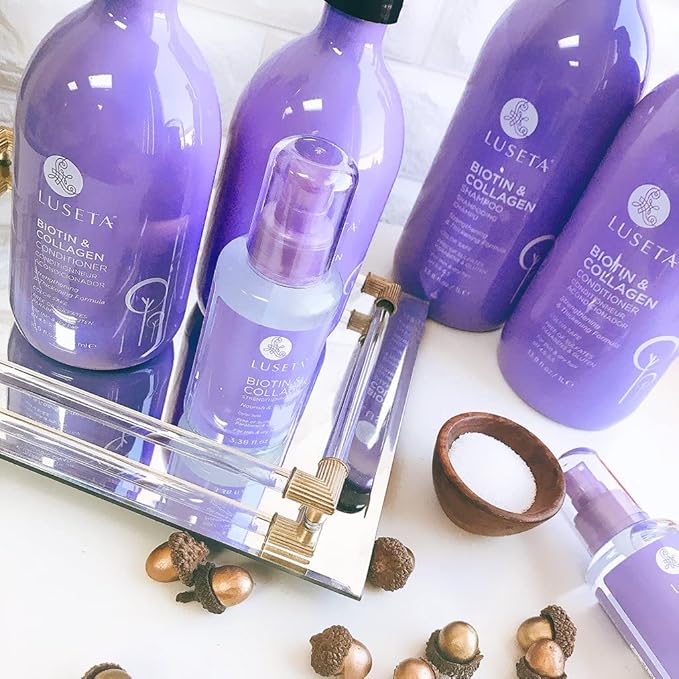 Luseta Biotin & Collagen Hair Growth Set: 500 ml Shampoo, 500 ml Conditioner, 100 ml Serum