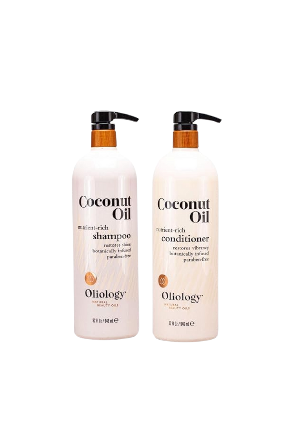 Oliology Nutrient Rich Coconut Oil Shampoo 946 ml & Conditioner 946 ml Combo Pack
