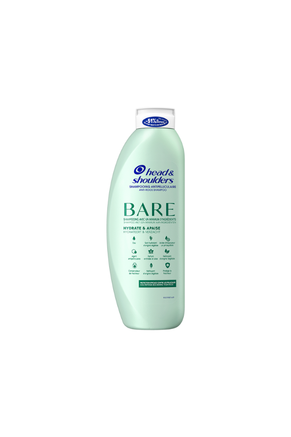 Head & Shoulders Moisturizes & Soothes Sulfate Free Anti-Dandruff Shampoo 400ml. Bare Shampoo