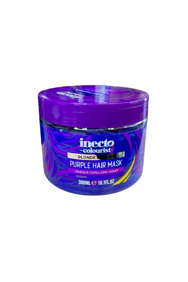 Inecto colourist blonde & silver purple hair mask 300 ml