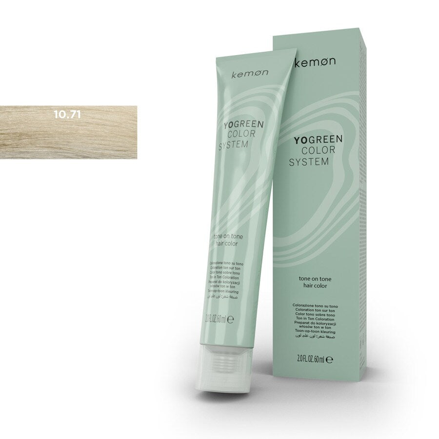 Kemon YoGreen Color System 10.71 platinum violet ash blonde (60ml)