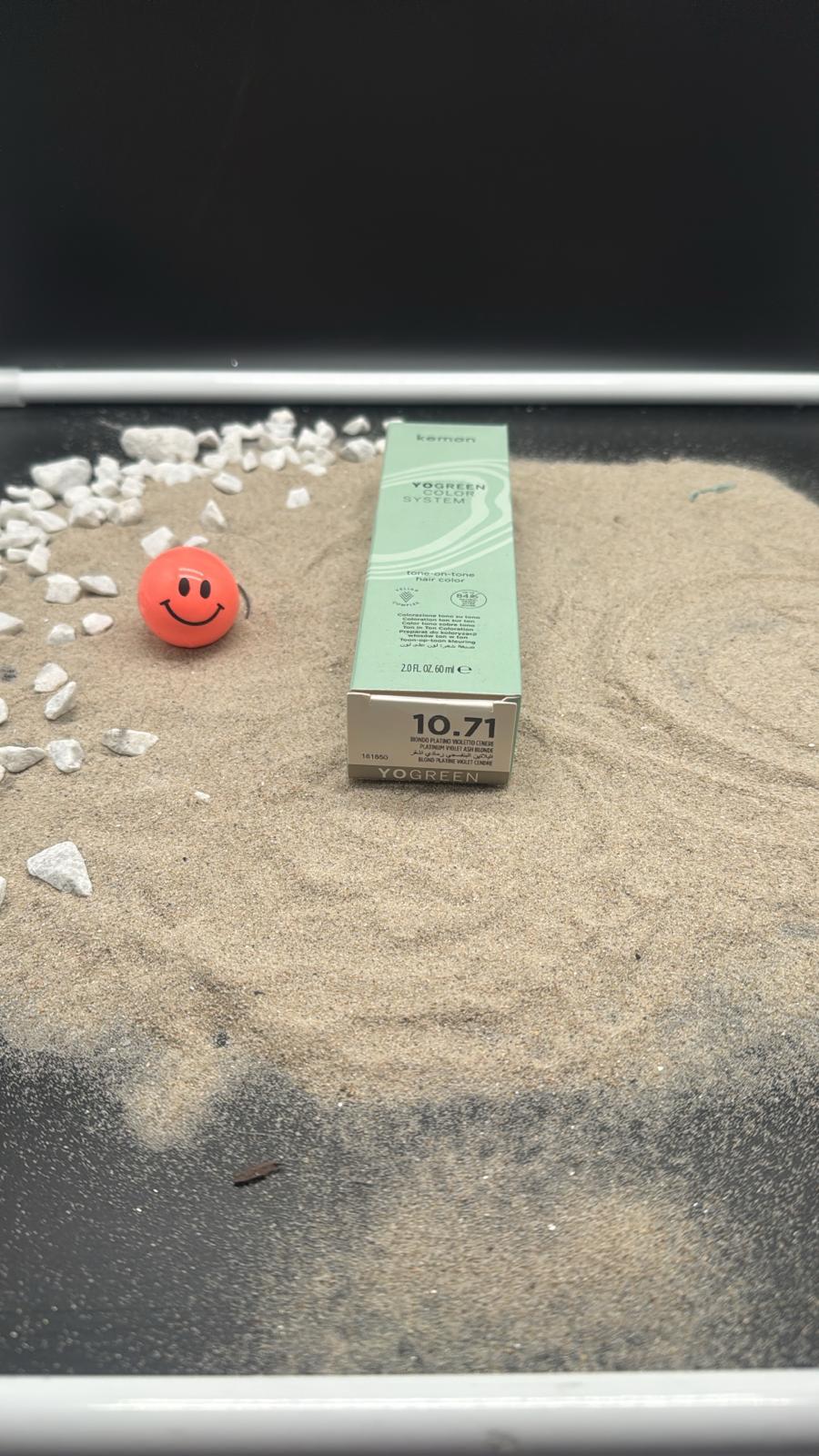 Kemon YoGreen Color System 10.71 platinum violet ash blonde (60ml)