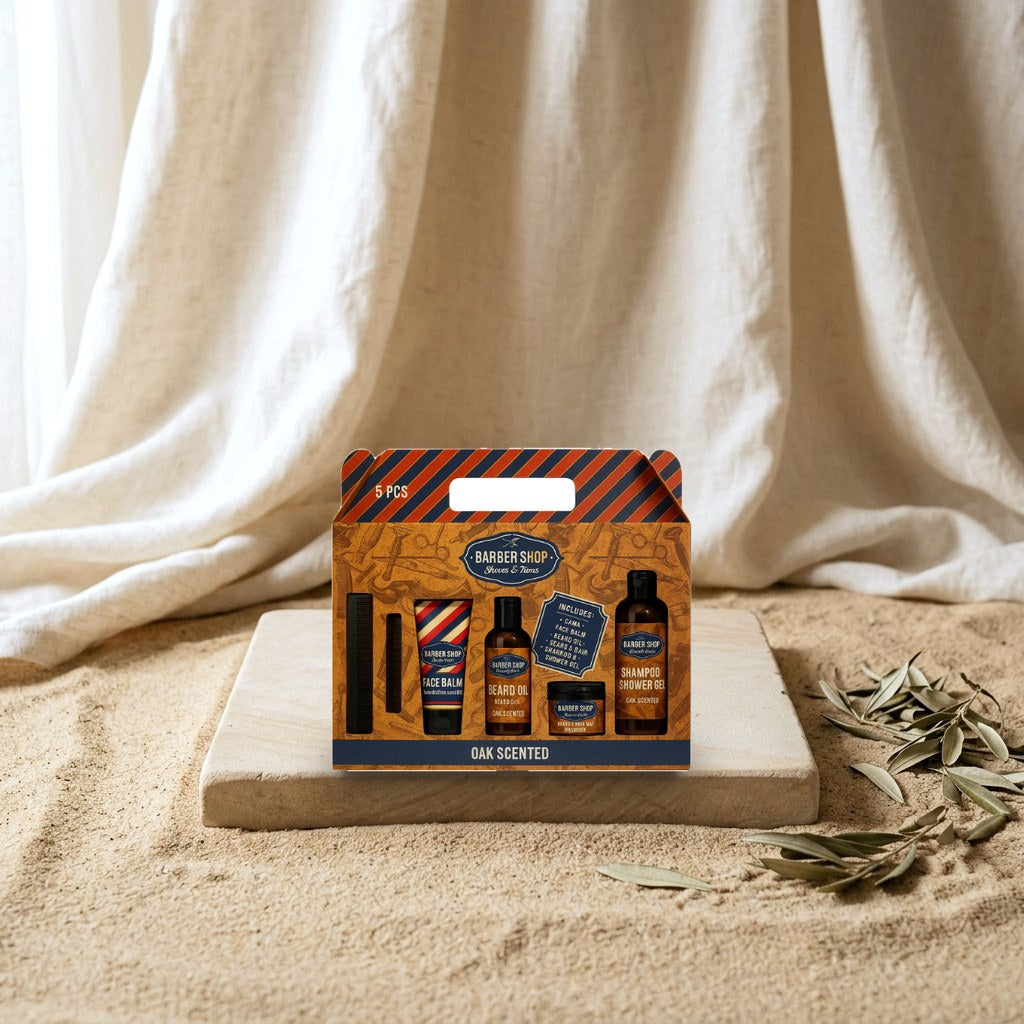 Barber Shop Oak Scented Gift Set with 5 pieces