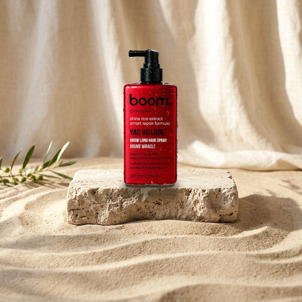 boom. glowplex Shine Rice Extract Yao Village Hair Spray 200 ml