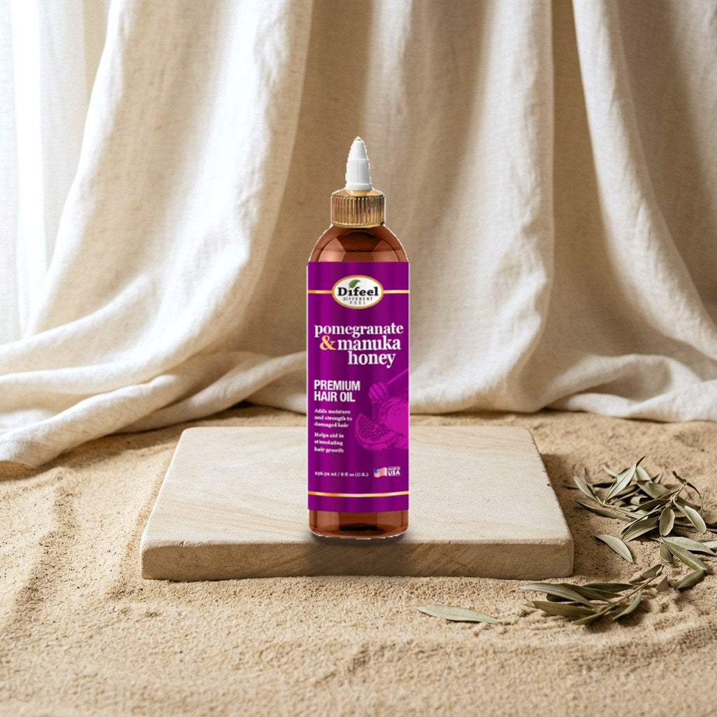 Difeel Pomegranate & Manuka Honey Hair Oil – Shine & Strength 237 ml