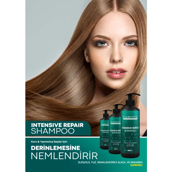 KASHITO Intensive Care Intensive Repair Shampoo For Dry And Damaged Hair 500 ML - Aegean Vibe