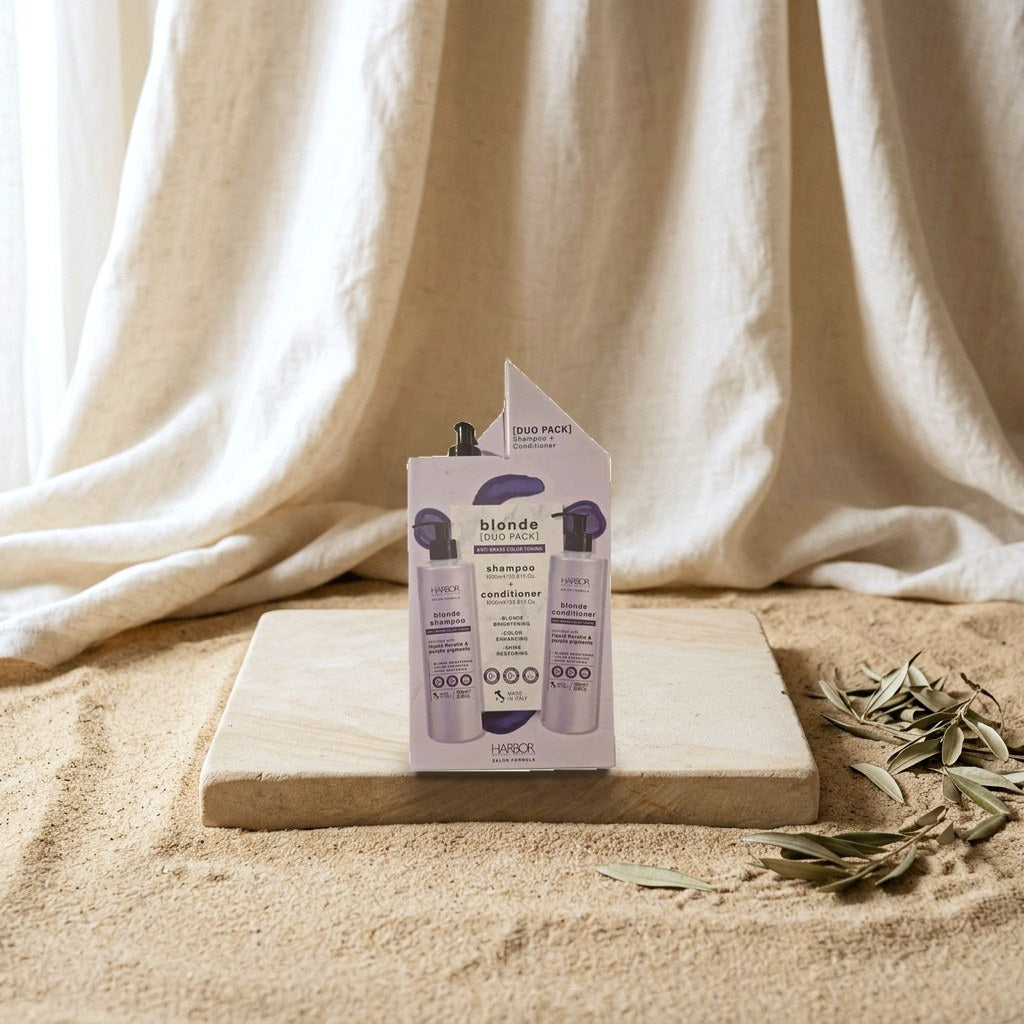 Harbor Salon Formula Blonde Duo Pack – Shampoo and Conditioner for Blonde Hair